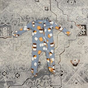 Posh Peanut smores bamboo sleeper, 0-3 months